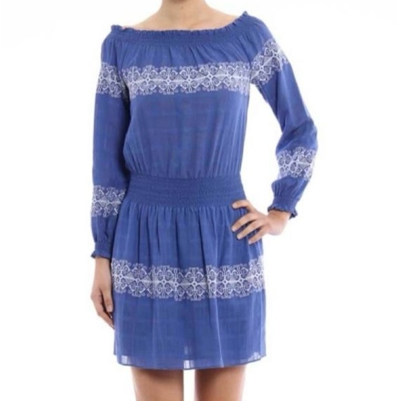 Tory Burch Loretta off the shoulder linen dress size M - Picture 2 of 5